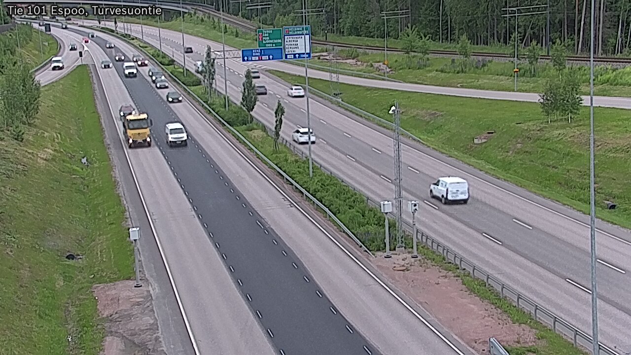 Weather Camera Image Road 101 Espoo Turvesuontie, Espoo, Uusimaa