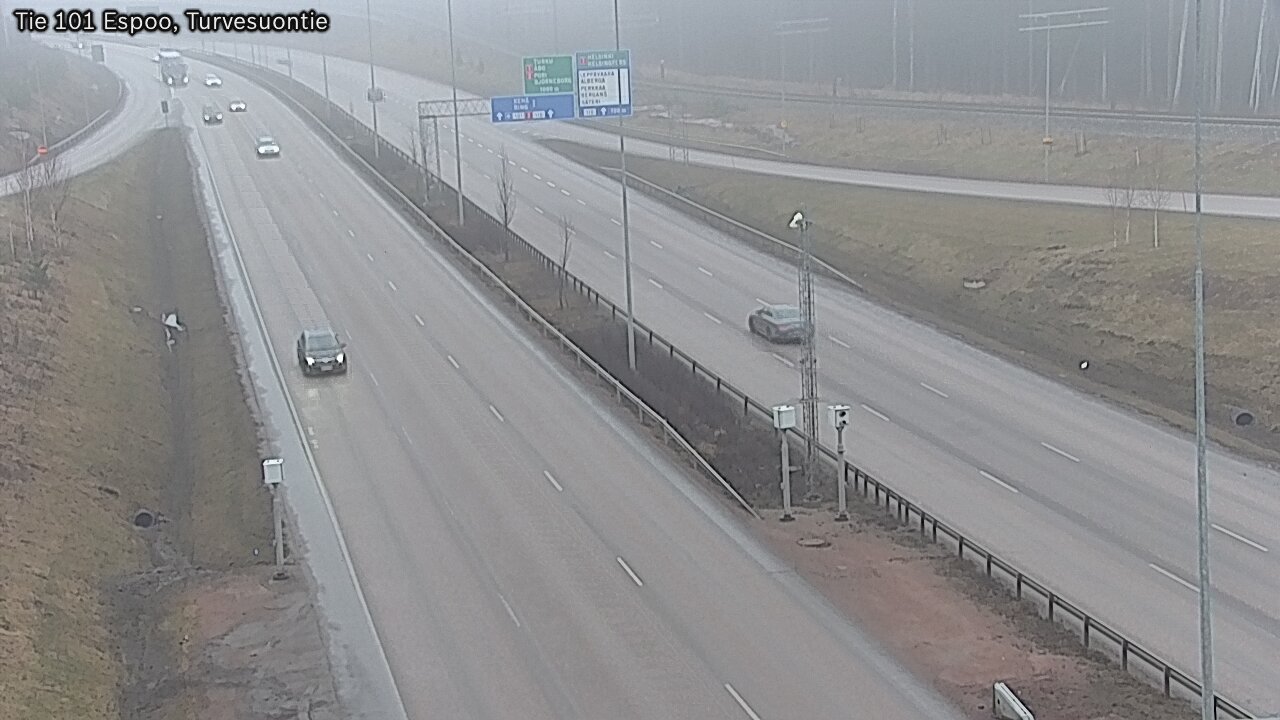 Weather Camera Image Road 101 Espoo Turvesuontie, Espoo, Uusimaa