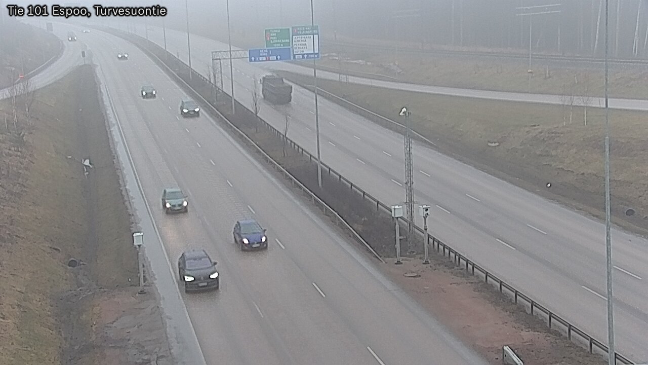 Weather Camera Image Road 101 Espoo Turvesuontie, Espoo, Uusimaa