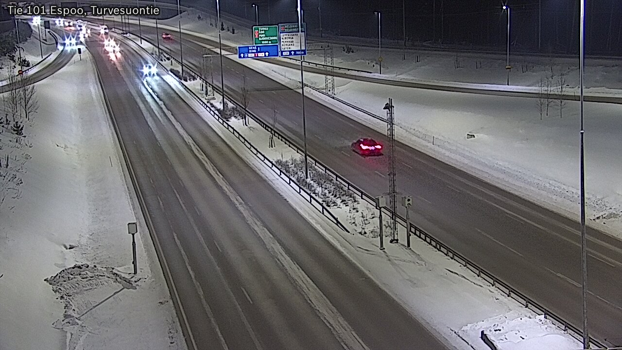 Weather Camera Image Road 101 Espoo Turvesuontie, Espoo, Uusimaa
