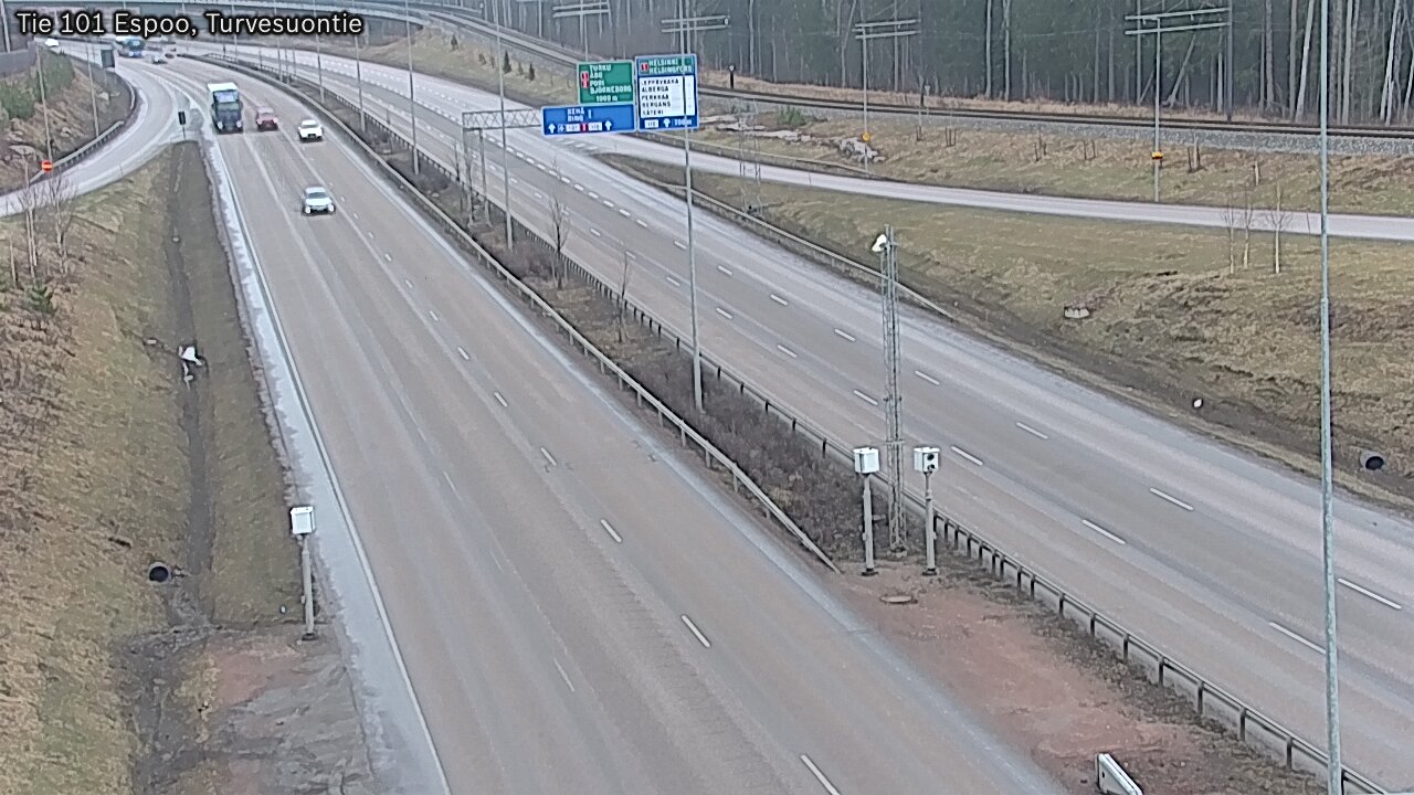 Weather Camera Image Road 101 Espoo Turvesuontie, Espoo, Uusimaa