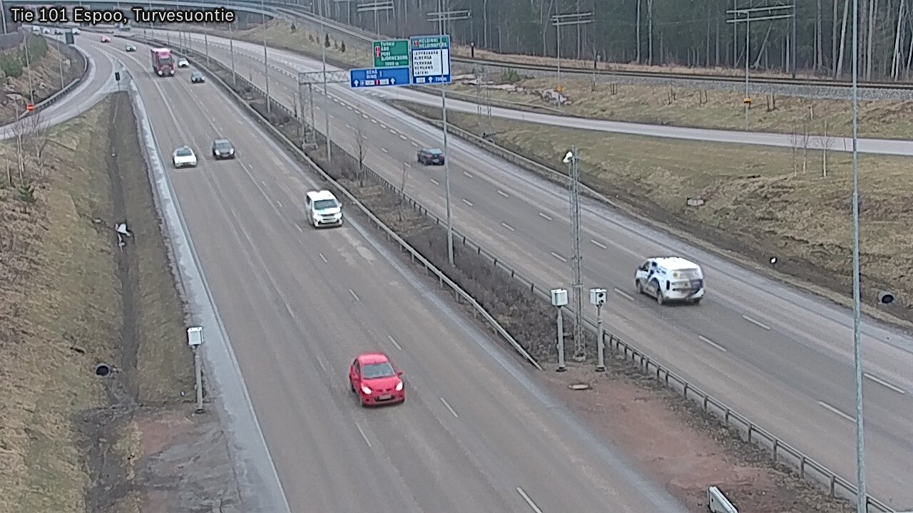 Weather Camera Image Road 101 Espoo Turvesuontie, Espoo, Uusimaa