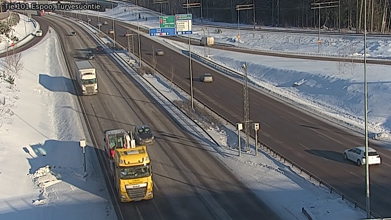 Weather Camera Image Road 101 Espoo Turvesuontie, Espoo, Uusimaa