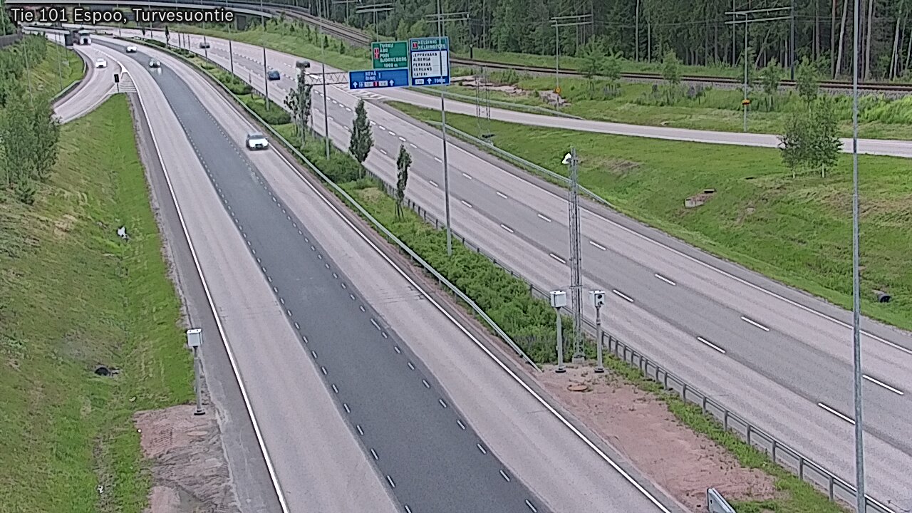 Weather Camera Image Väg 101 Esbo Torvmossvägen, Espoo, Uusimaa
