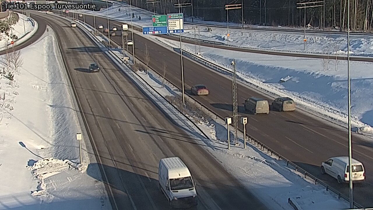 Weather Camera Image Road 101 Espoo Turvesuontie, Espoo, Uusimaa