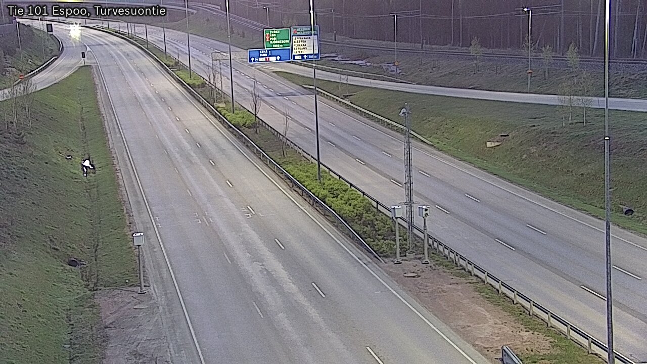 Weather Camera Image Väg 101 Esbo Torvmossvägen, Espoo, Uusimaa