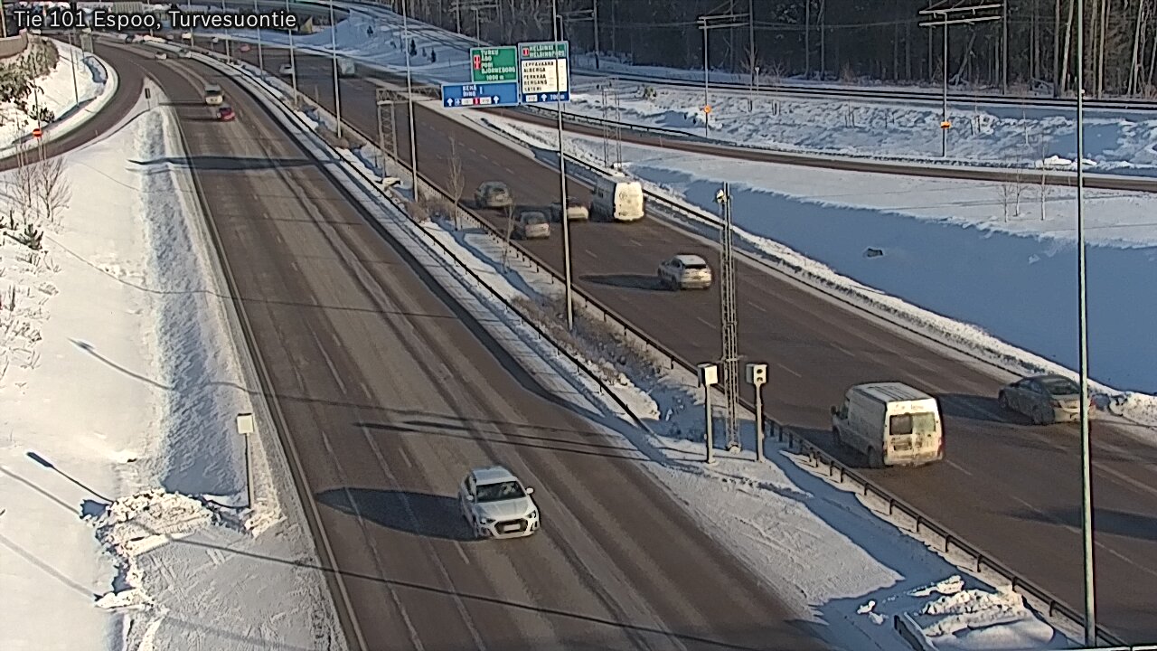 Weather Camera Image Road 101 Espoo Turvesuontie, Espoo, Uusimaa