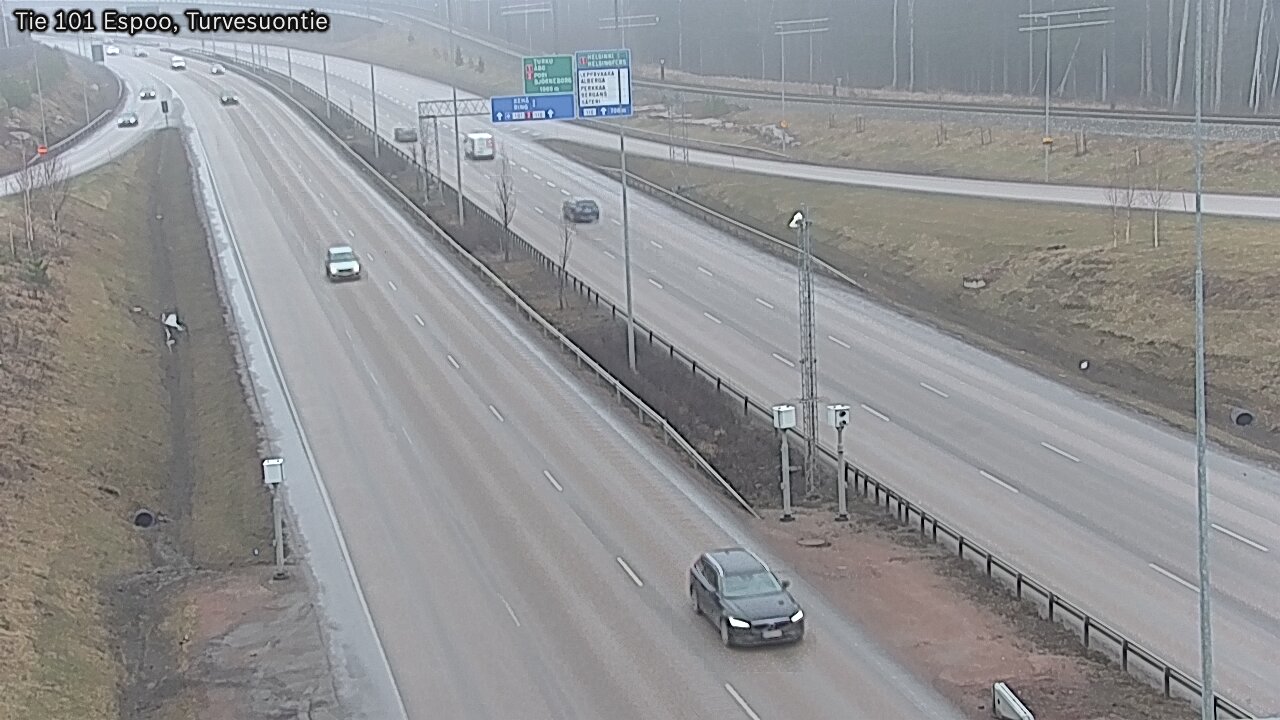 Weather Camera Image Road 101 Espoo Turvesuontie, Espoo, Uusimaa