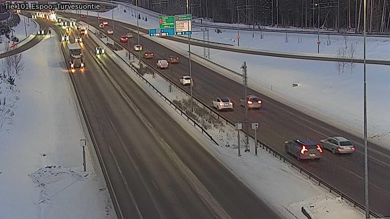 Weather Camera Image Road 101 Espoo Turvesuontie, Espoo, Uusimaa