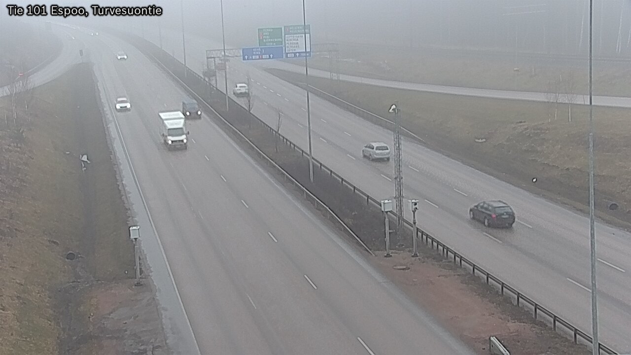 Weather Camera Image Road 101 Espoo Turvesuontie, Espoo, Uusimaa