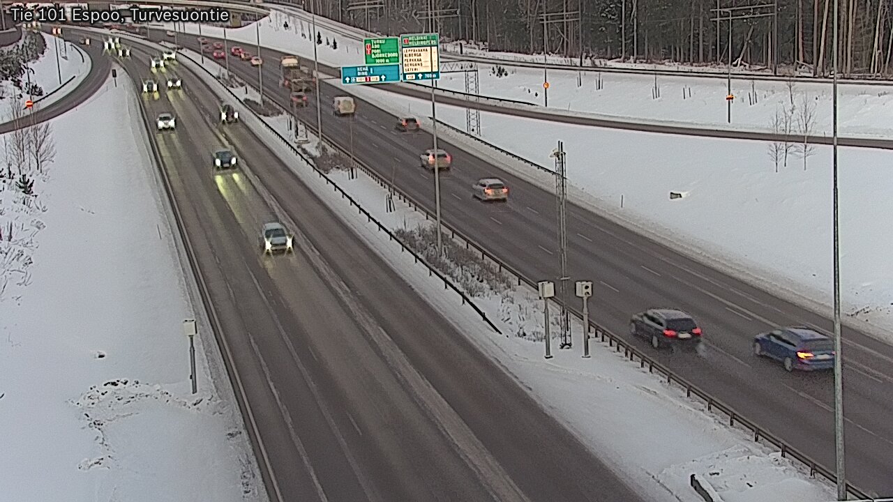 Weather Camera Image Road 101 Espoo Turvesuontie, Espoo, Uusimaa