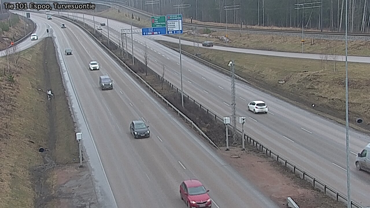 Weather Camera Image Road 101 Espoo Turvesuontie, Espoo, Uusimaa