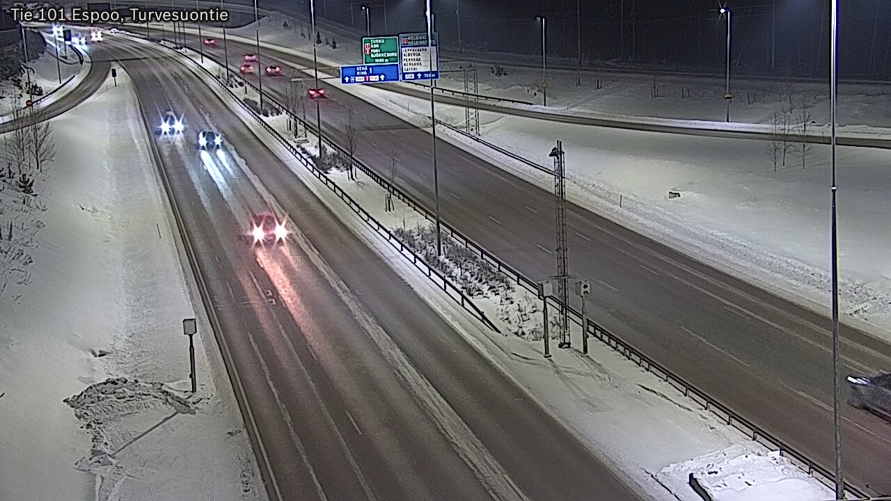 Weather Camera Image Road 101 Espoo Turvesuontie, Espoo, Uusimaa
