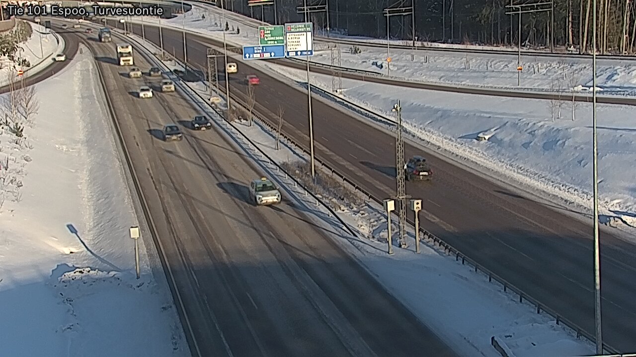 Weather Camera Image Road 101 Espoo Turvesuontie, Espoo, Uusimaa