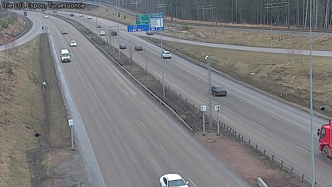 Weather Camera Image Road 101 Espoo Turvesuontie, Espoo, Uusimaa