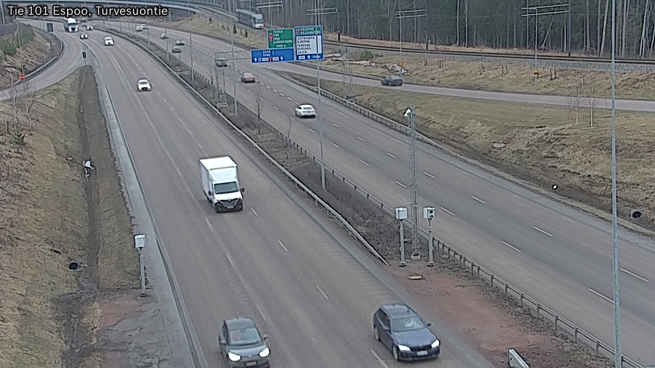 Weather Camera Image Road 101 Espoo Turvesuontie, Espoo, Uusimaa