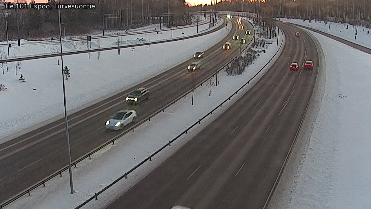 Weather Camera Image Väg 101 Esbo Torvmossvägen, Espoo, Uusimaa