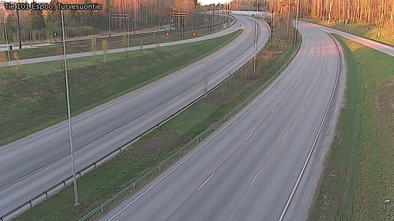 Weather Camera Image Väg 101 Esbo Torvmossvägen, Espoo, Uusimaa