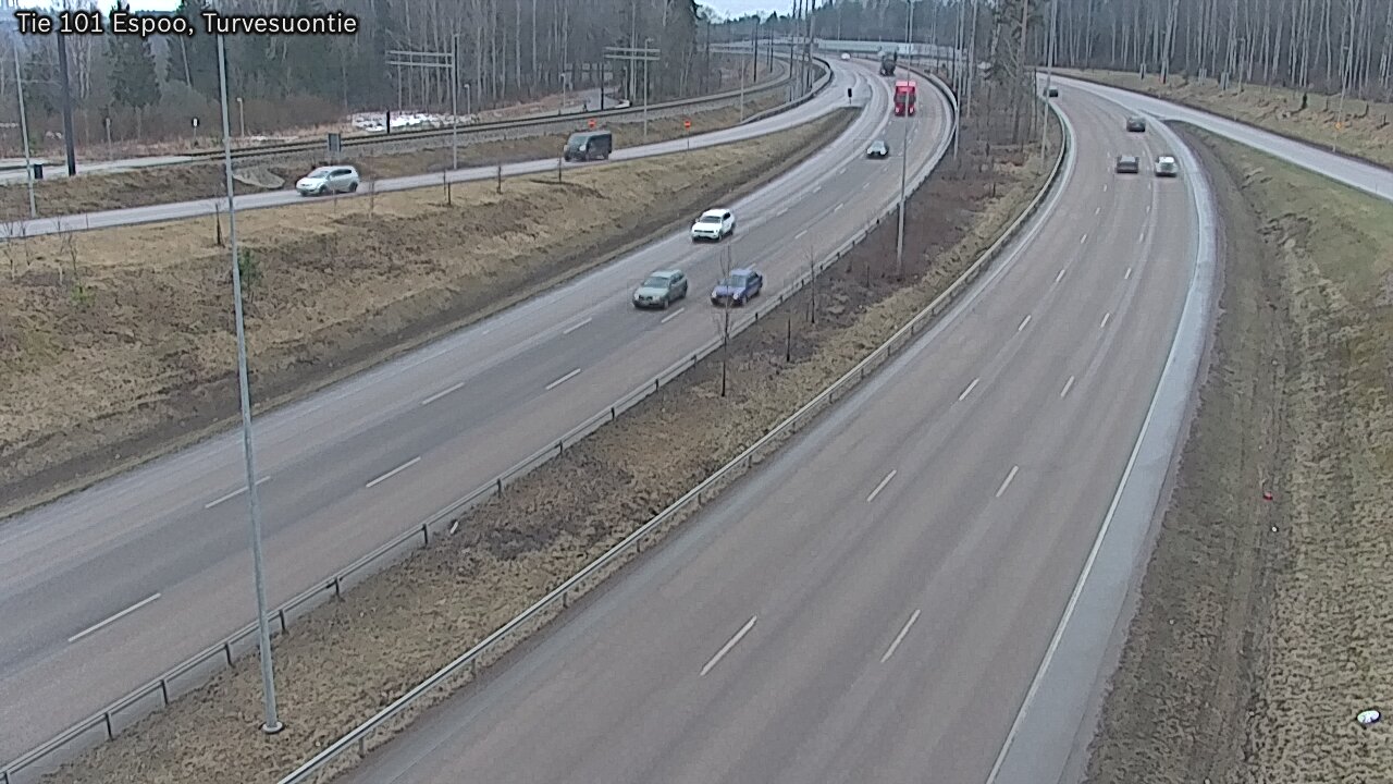 Weather Camera Image Road 101 Espoo Turvesuontie, Espoo, Uusimaa