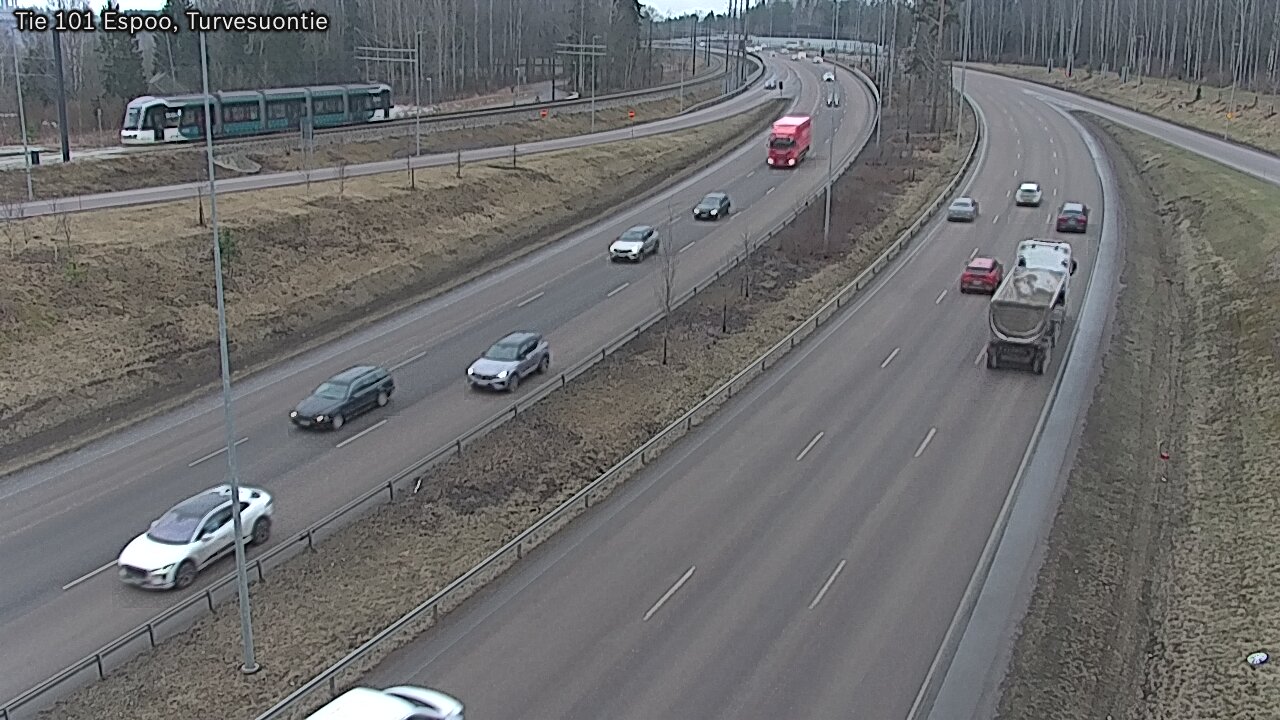 Weather Camera Image Väg 101 Esbo Torvmossvägen, Espoo, Uusimaa