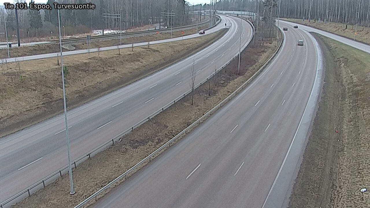 Weather Camera Image Road 101 Espoo Turvesuontie, Espoo, Uusimaa