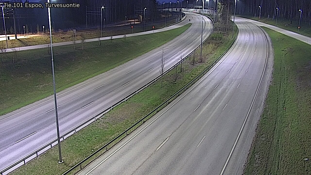 Weather Camera Image Väg 101 Esbo Torvmossvägen, Espoo, Uusimaa