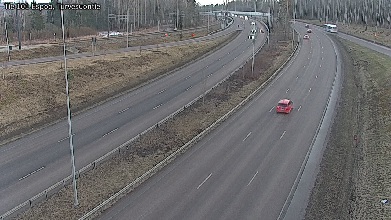 Weather Camera Image Väg 101 Esbo Torvmossvägen, Espoo, Uusimaa