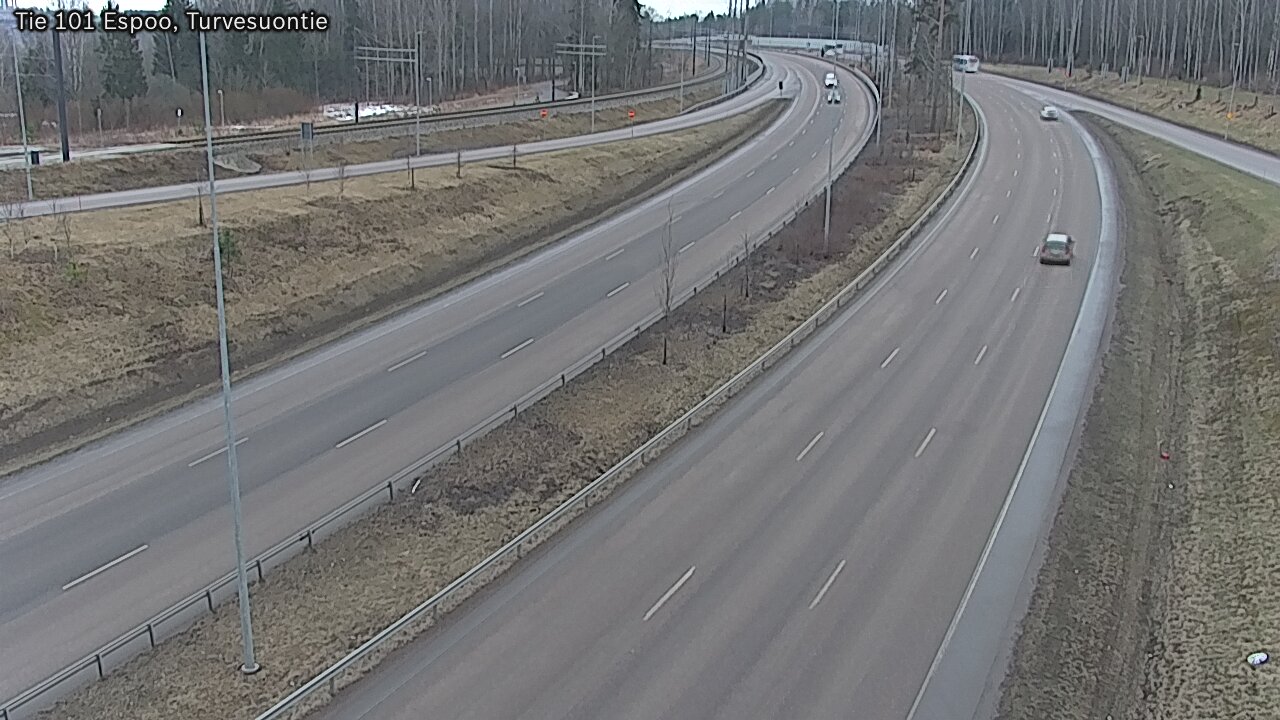 Weather Camera Image Road 101 Espoo Turvesuontie, Espoo, Uusimaa