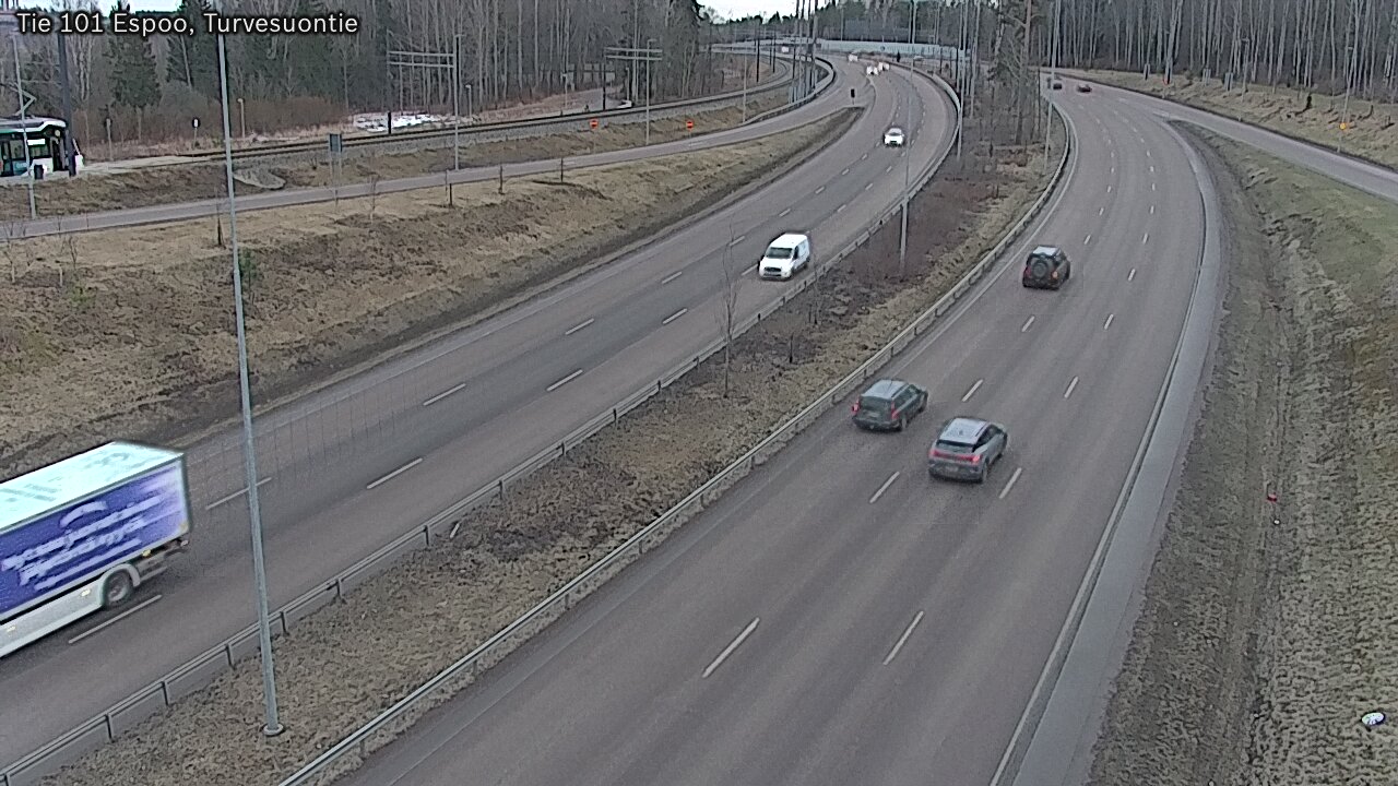 Weather Camera Image Väg 101 Esbo Torvmossvägen, Espoo, Uusimaa