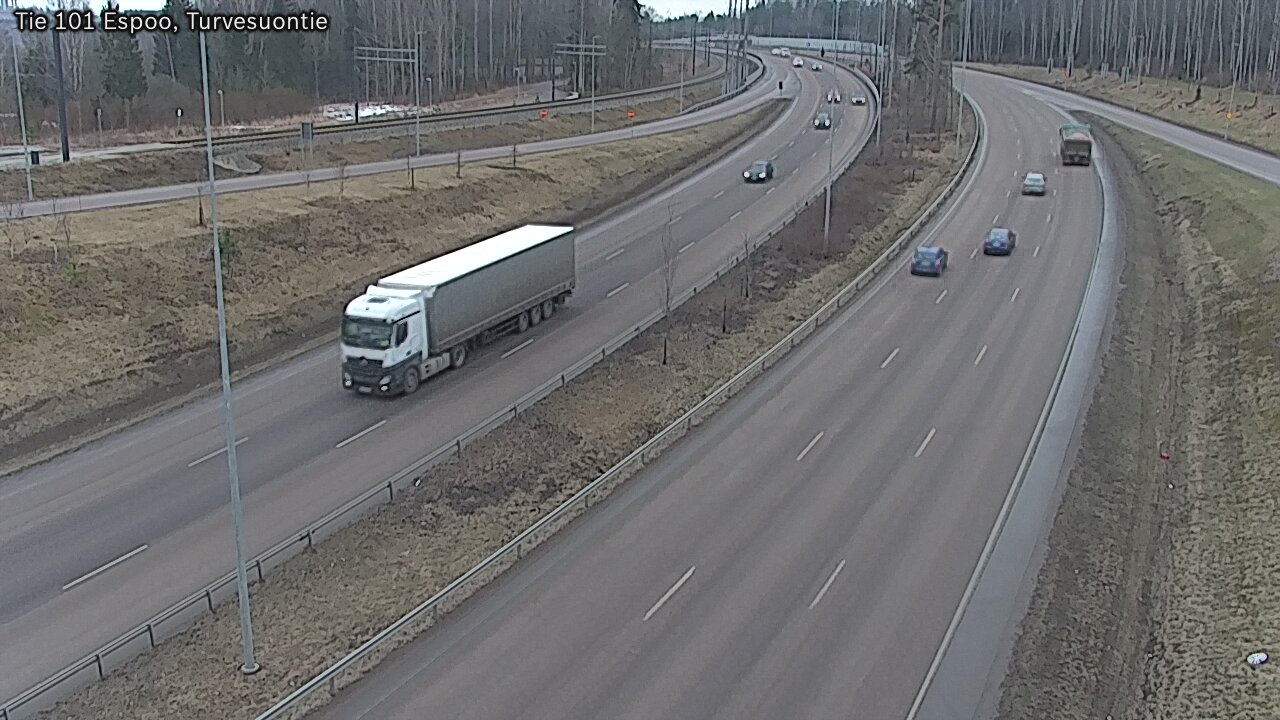 Weather Camera Image Road 101 Espoo Turvesuontie, Espoo, Uusimaa