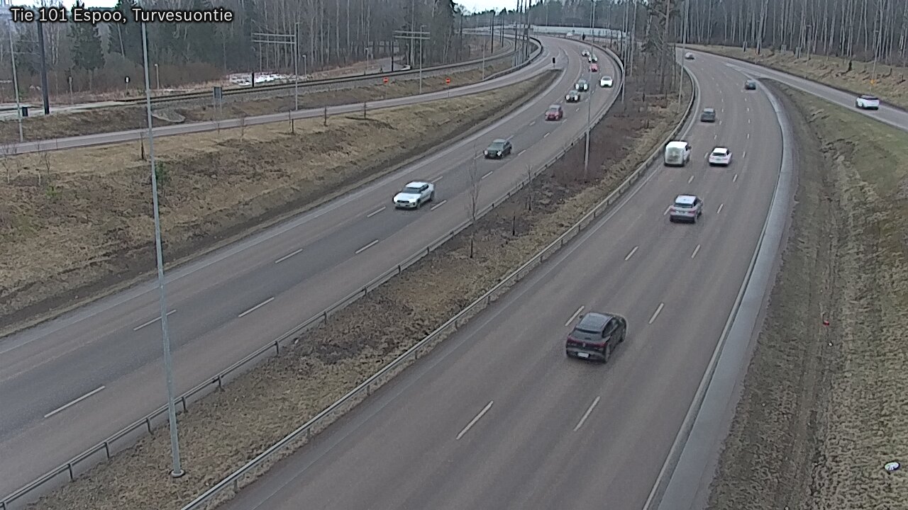 Weather Camera Image Väg 101 Esbo Torvmossvägen, Espoo, Uusimaa