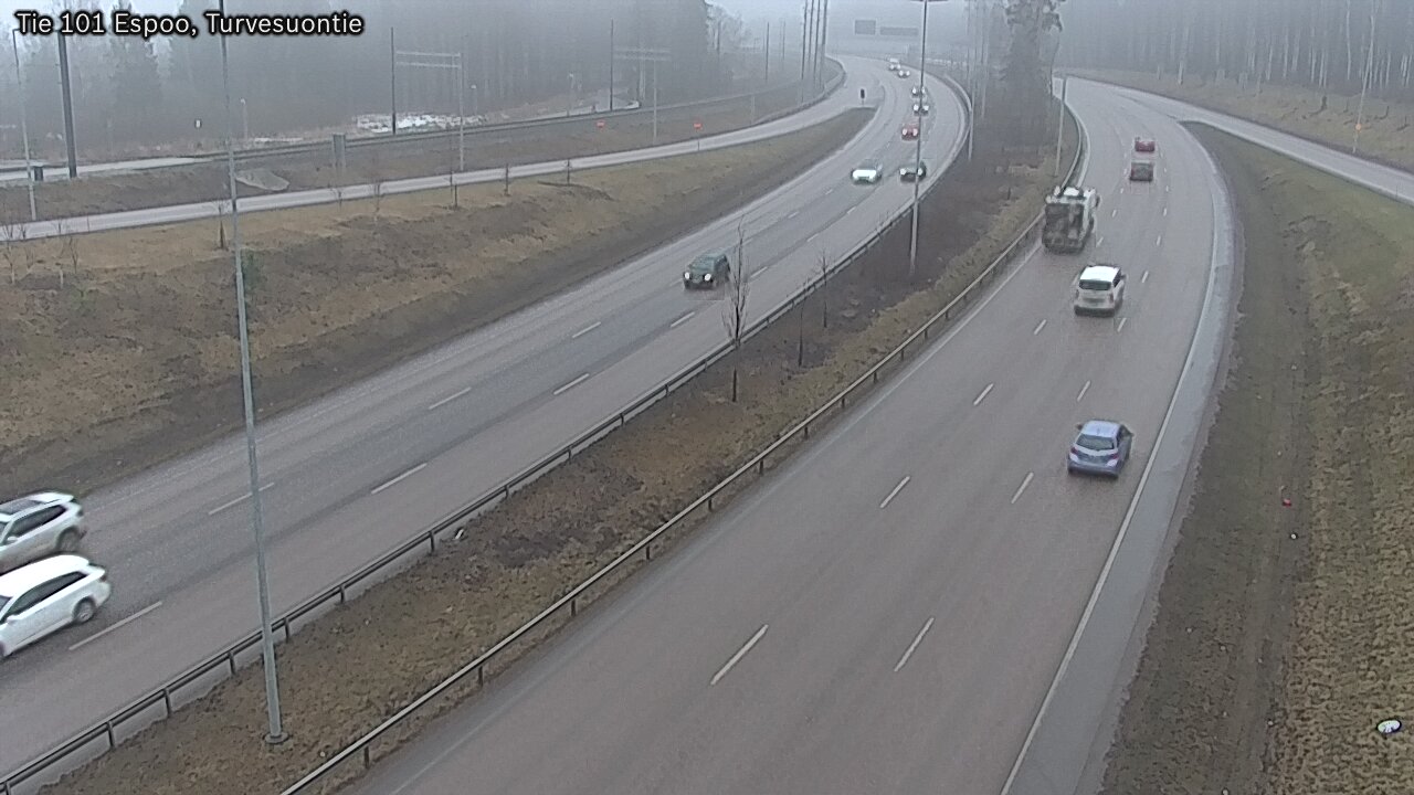 Weather Camera Image Road 101 Espoo Turvesuontie, Espoo, Uusimaa