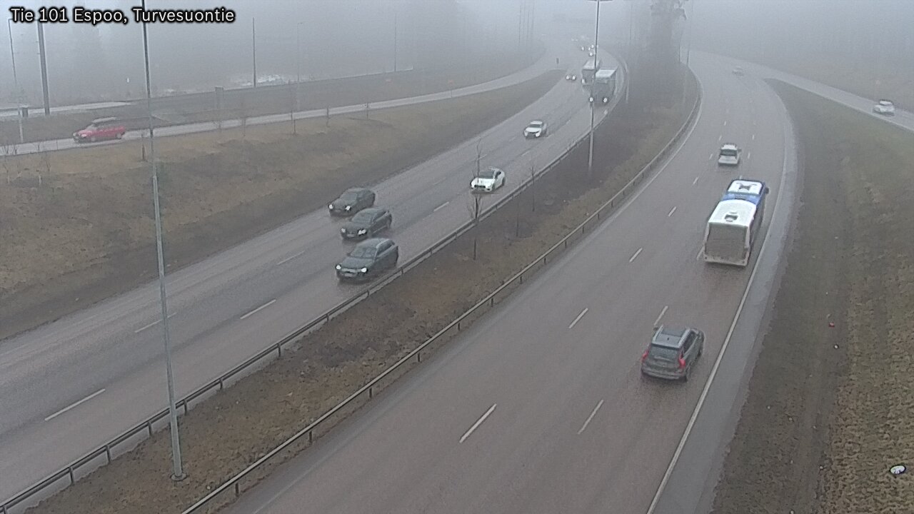 Weather Camera Image Road 101 Espoo Turvesuontie, Espoo, Uusimaa