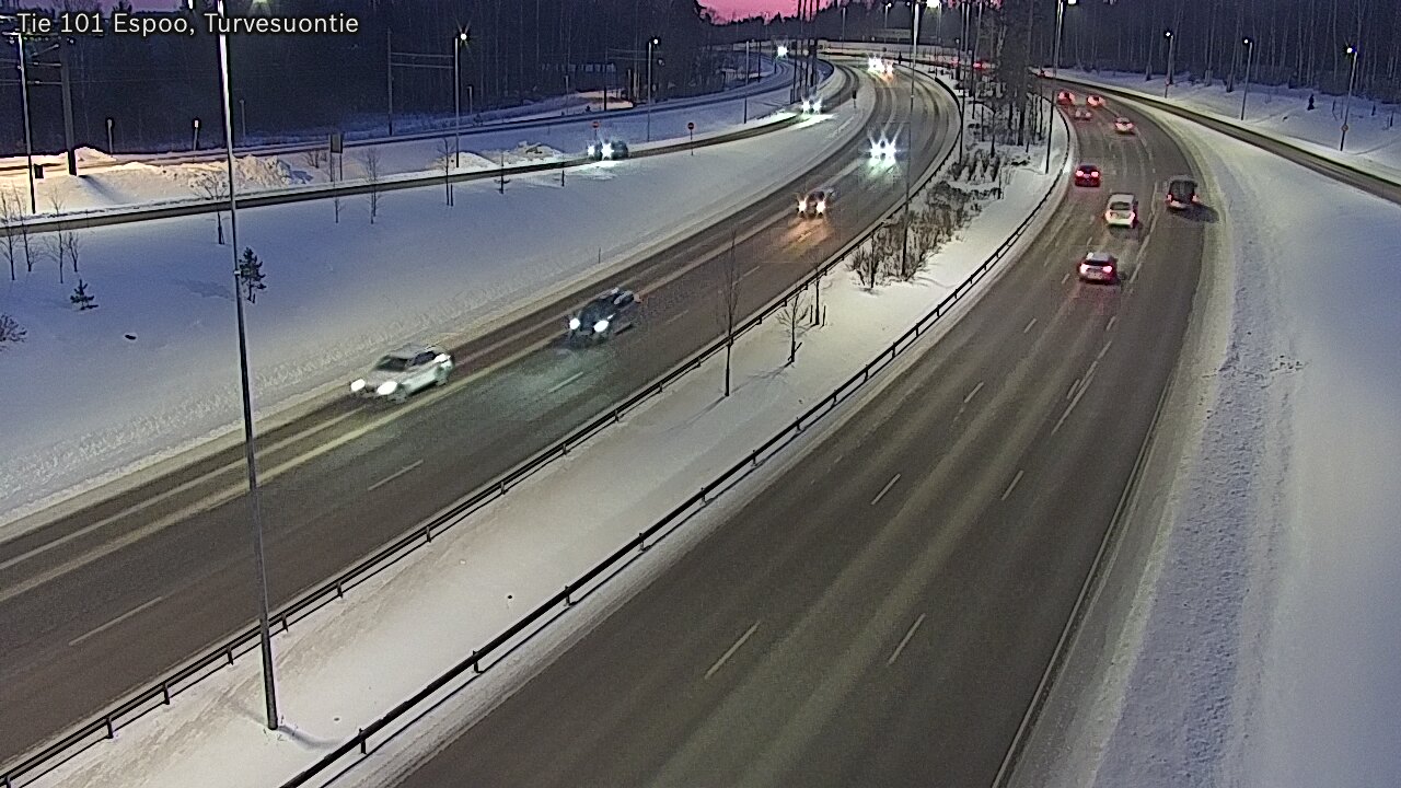 Weather Camera Image Väg 101 Esbo Torvmossvägen, Espoo, Uusimaa