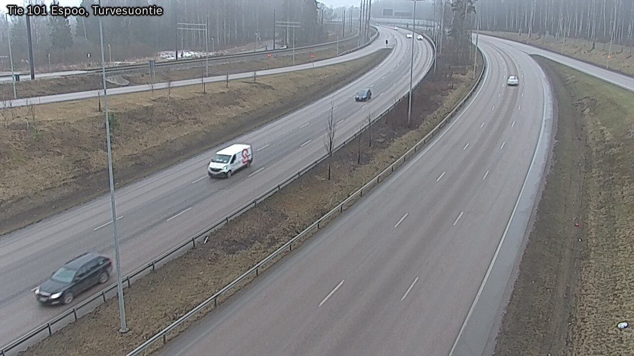 Weather Camera Image Road 101 Espoo Turvesuontie, Espoo, Uusimaa