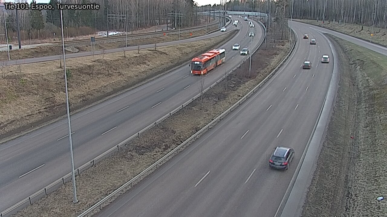 Weather Camera Image Väg 101 Esbo Torvmossvägen, Espoo, Uusimaa