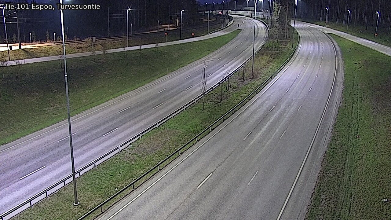 Weather Camera Image Väg 101 Esbo Torvmossvägen, Espoo, Uusimaa