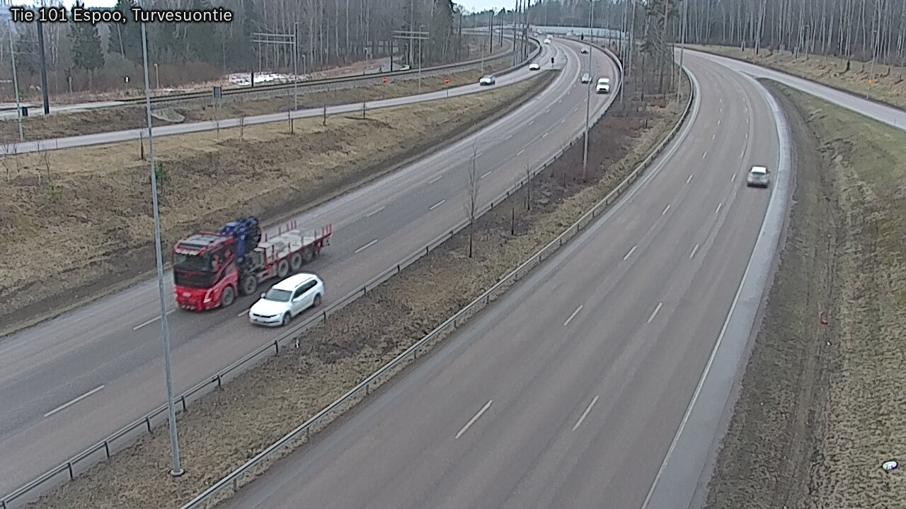 Weather Camera Image Road 101 Espoo Turvesuontie, Espoo, Uusimaa