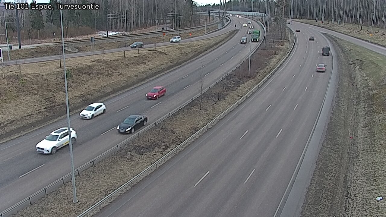 Weather Camera Image Väg 101 Esbo Torvmossvägen, Espoo, Uusimaa