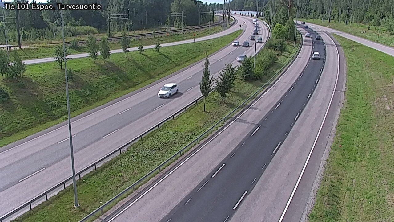 Weather Camera Image Road 101 Espoo Turvesuontie, Espoo, Uusimaa
