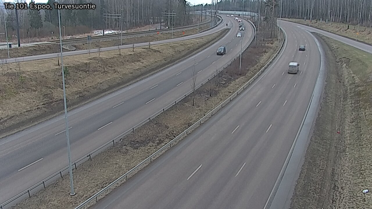 Weather Camera Image Road 101 Espoo Turvesuontie, Espoo, Uusimaa