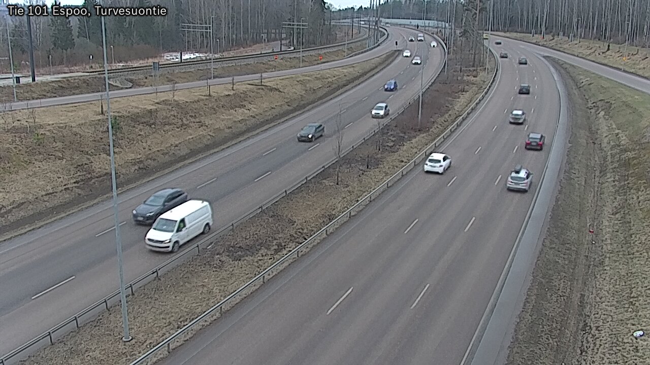 Weather Camera Image Väg 101 Esbo Torvmossvägen, Espoo, Uusimaa