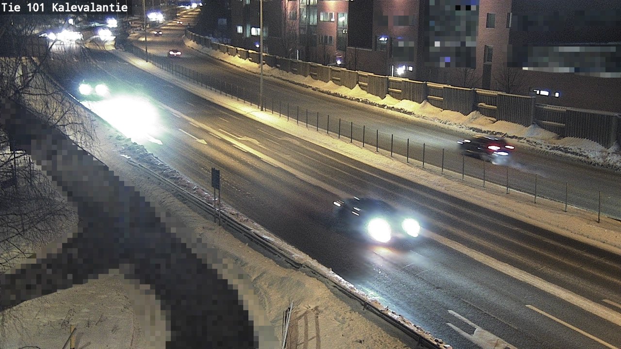 Weather Camera Image Väg 101 Kalevalantie, Espoo, Uusimaa