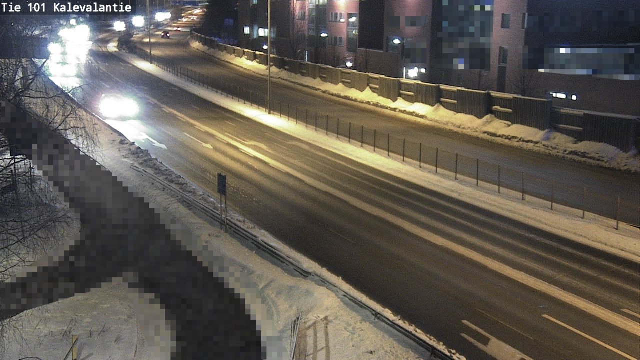 Weather Camera Image Väg 101 Kalevalantie, Espoo, Uusimaa