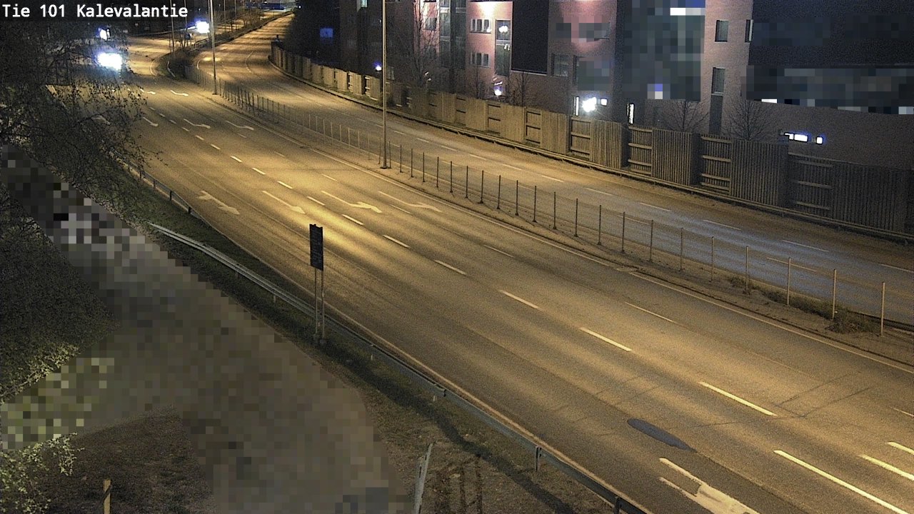Weather Camera Image Väg 101 Kalevalantie, Espoo, Uusimaa
