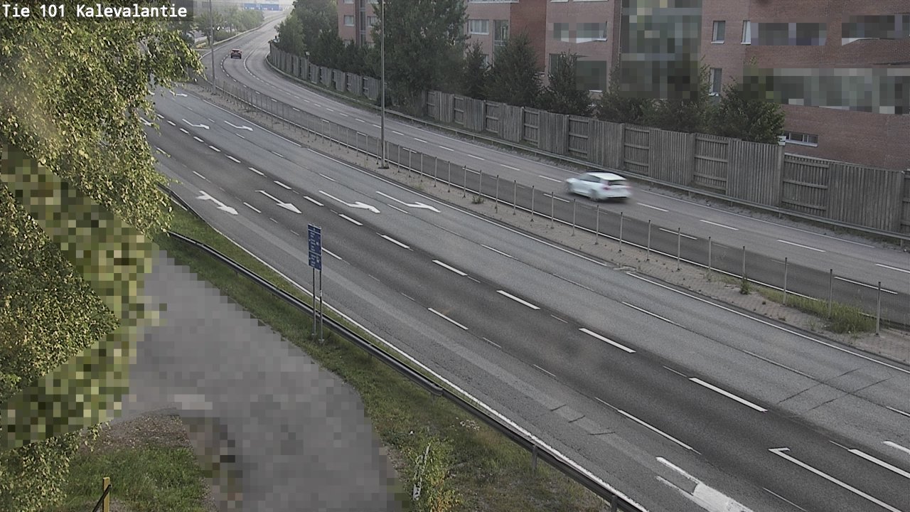 Weather Camera Image Väg 101 Kalevalantie, Espoo, Uusimaa