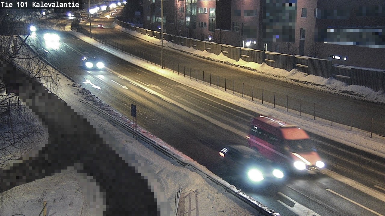 Weather Camera Image Väg 101 Kalevalantie, Espoo, Uusimaa