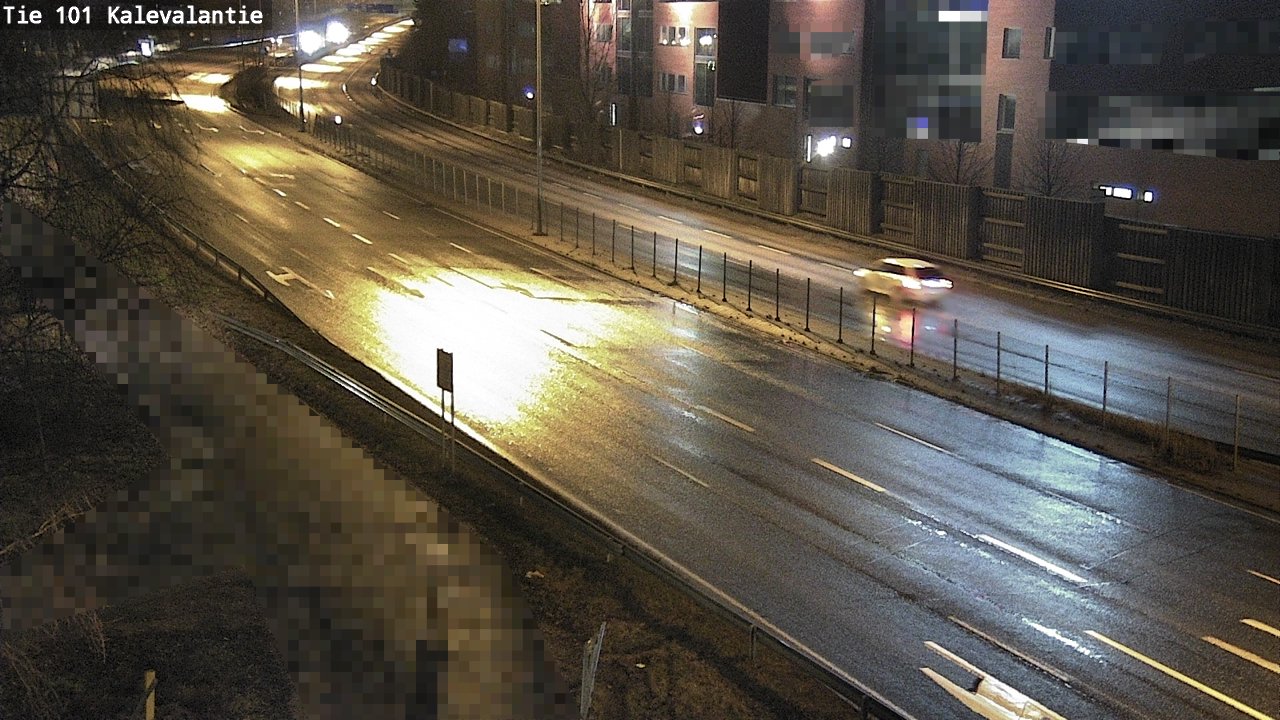 Weather Camera Image Väg 101 Kalevalantie, Espoo, Uusimaa