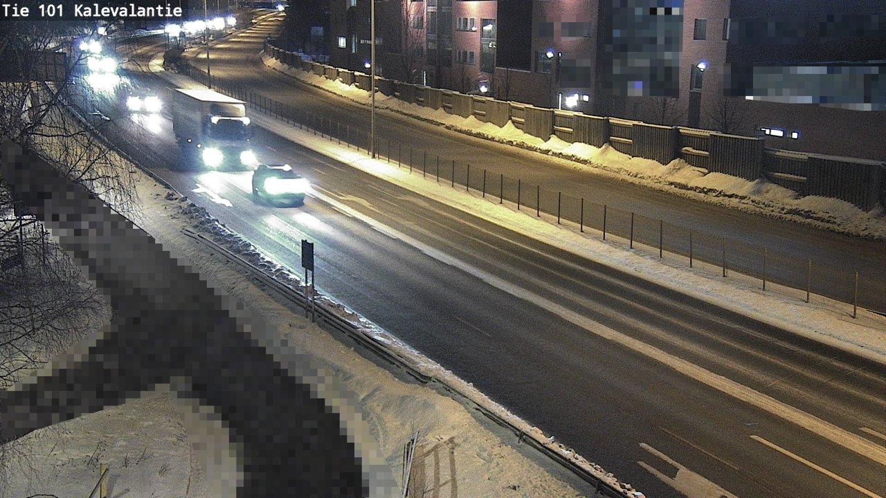 Weather Camera Image Väg 101 Kalevalantie, Espoo, Uusimaa