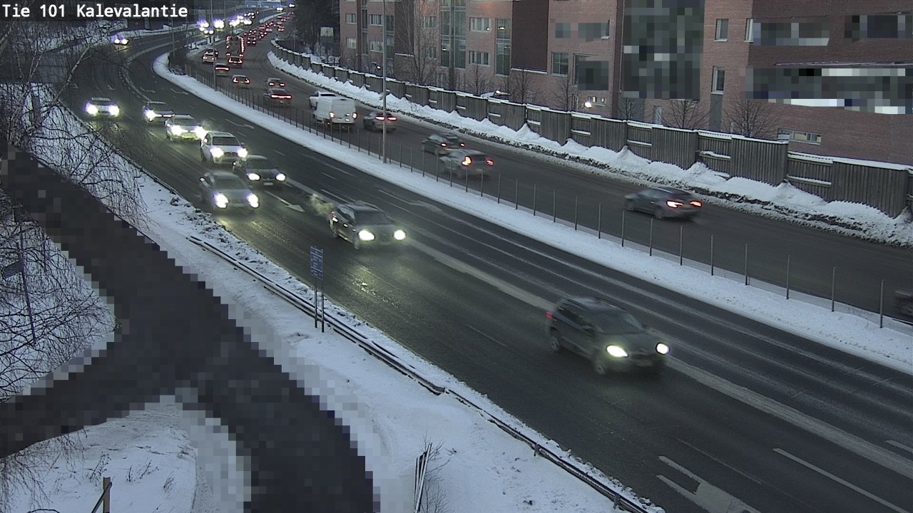 Weather Camera Image Väg 101 Kalevalantie, Espoo, Uusimaa